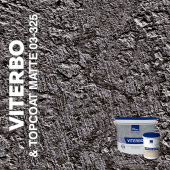 Декоративная штукатурка AlterItaly VITERBO Naturale с эффектом арт-бетона & Topcoat MATTE, комплект 15 кг + 1 л