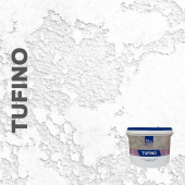 Декоративная штукатурка TUFINO Naturale с эффектом травертина, цвет белый / под колеровку, 15 кг