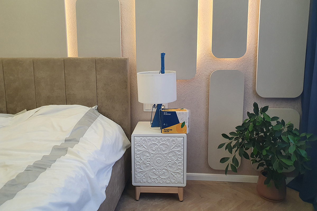 Спальня с жидкими обоями SILK PLASTER в Битве Дизайнеров на ТНТ
