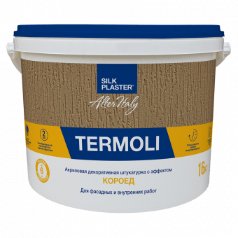 Декоративная штукатурка AlterItaly TERMOLI / ТЕРМОЛИ с фактурой КОРОЕД, 16 кг Декоративная штукатурка AlterItaly TERMOLI / ТЕРМОЛИ с фактурой КОРОЕД, 16 кг
