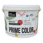 Краска PRIME COLOR износостойкая, белая, объем 0.9, 4.5 и 9 л