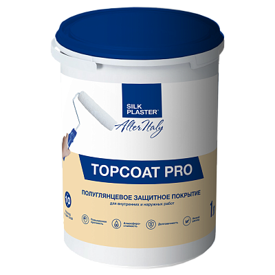 Защитное покрытие ALTERITALI TOPCOAT PRO 1л под декоративную штукатурку Mixart Защитное покрытие ALTERITALI TOPCOAT PRO 1л под декоративную штукатурку Mixart
