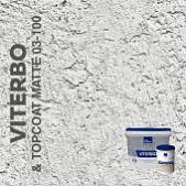 Декоративная штукатурка AlterItaly VITERBO Naturale с эффектом арт-бетона & Topcoat MATTE, комплект 15 кг + 1 л