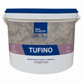 Декоративная штукатурка AlterItaly TUFINO Naturale с эффектом травертина & Topcoat MATTE, комплект 15 кг + 1 л
