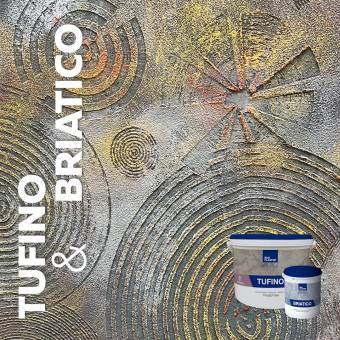Декоративная штукатурка TUFINO Naturale с эффектом травертина, цвет белый / под колеровку, 15 кг