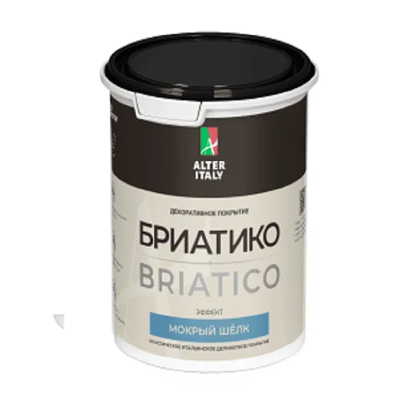 Декоративное покрытие AlterItaly БРИАТИКО (BRIATICO) с эффектом Мокрый шелк, 2,5 л