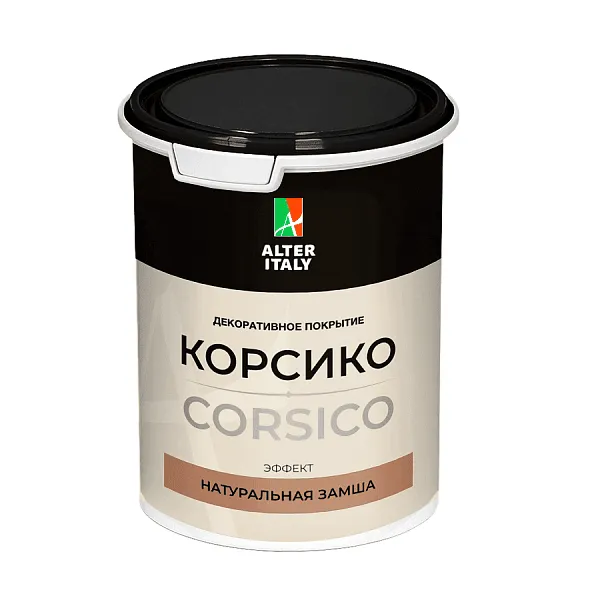 Декоративное покрытие AlterItaly КОРСИКО (CORSICO) с эффектом натуральной замши, 2,2 л