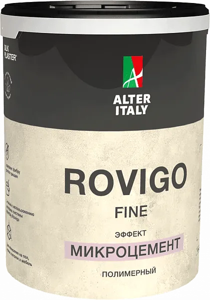 Декоративное покрытие AlterItaly РОВИГО Финиш (ROVIGO Fine) с эффектом Микроцемент, 4 кг